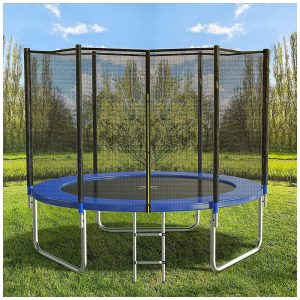 Cama Elástica Reforçada até 181 kg Tamanho 24 Metros AOTOB Azul