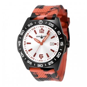 Relógio Masculino Chase Durer 45mm Estampa Camuflada em Laranja CDW0174