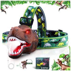 Lanterna Infantil Recarregável de Dinossauro com LED para Crianças Acima de 3 Anos Dysaim