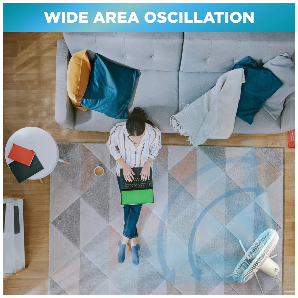 Ventilador de Coluna 3 Velocidades Ajustáveis 110V 47W COMFORT ZONE CZST161BTE Branco - Imagem 3