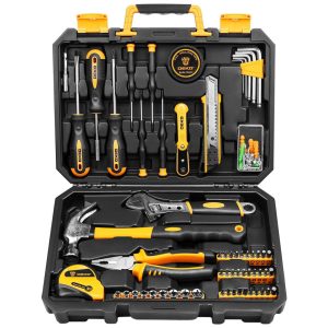 Kit de Ferramentas com Maleta de zenamento 100 Peças DEKOPRO Amarelo