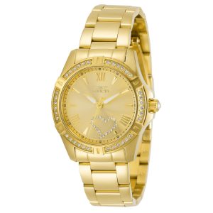 Relógio Feminino Invicta Angel 34.5mm Dourado 21384