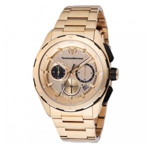Relógio Masculino TechnoMarine Ocean Nomad 43mm Dourado TM318094