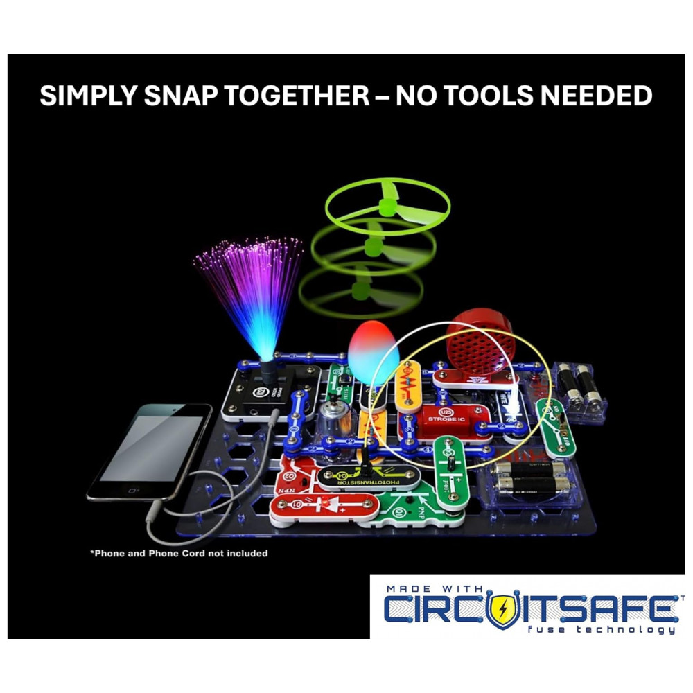 Snap Circuits LIGHT – Kit Educacional de Eletrônica com Mais de 175 Projetos para Crianças a Partir de 8 Anos - Imagem 3