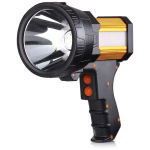 Lanterna LED de 6000 Lúmens 3 Modos de Brilho Feito em Liga de Alumínio BUYSIGHT Laranja escuro