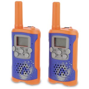 Walkie Talkie NERF Sakar Laranja/Preto 22 Canais Alcance até 16 km IP65 Antena Flexível Mod. 37756-TRU
