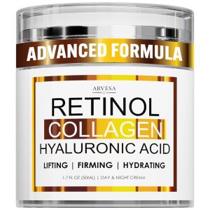 Creme Anti Idade Facial com Ácido Hialurônico 50 mL ARVESA SFR44 Branco