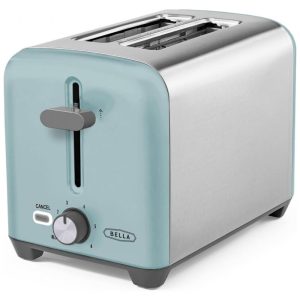 Torradeira Elétrica 2 Fatias com 6 Níveis de Tostagem e Bandeja de Migalhas Removível 110V 750W BELLA Azul