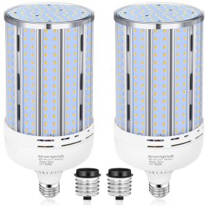 Lâmpada LED Corn XYCN de 200W 2 Pack 29.500LM Branco Quente 3000K Equivalente a 2000W Base Mogul E26/E39 para Ambientes Internos e Externos