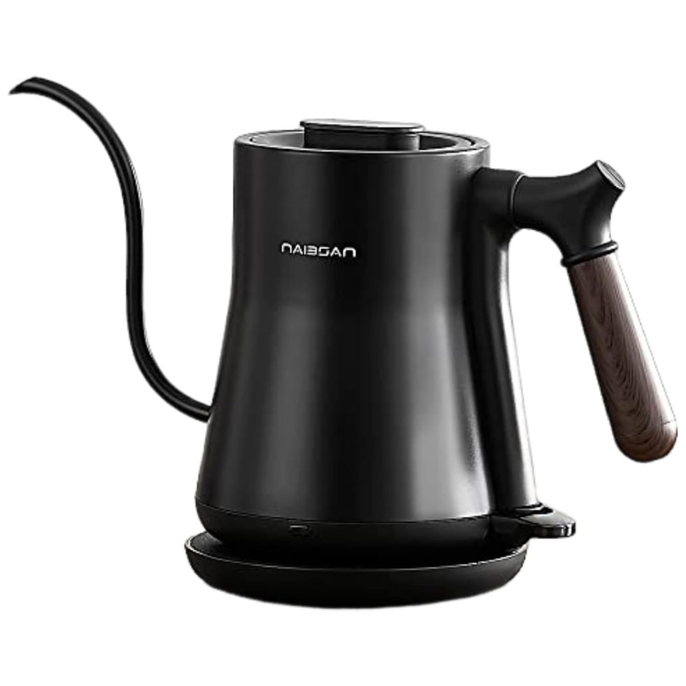 Chaleira Elétrica 800mL em Aço Inoxidável 110V 1000W Naibsan Preto