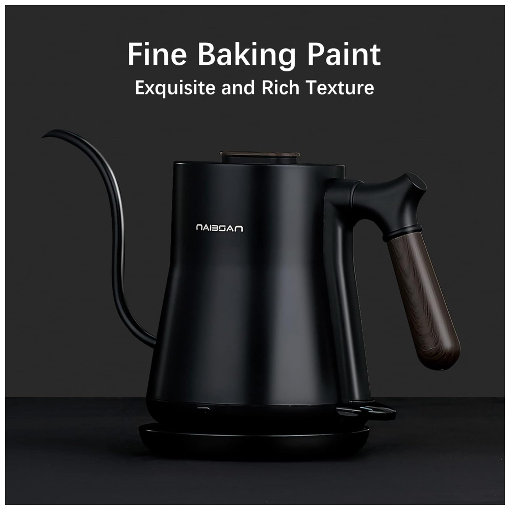 Chaleira Elétrica 800mL em Aço Inoxidável 110V 1000W Naibsan Preto - Imagem 6