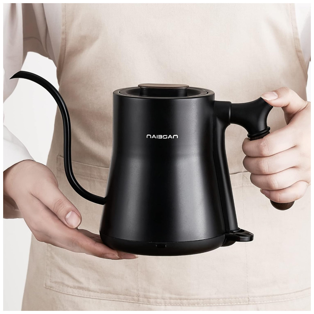 Chaleira Elétrica 800mL em Aço Inoxidável 110V 1000W Naibsan Preto - Imagem 7