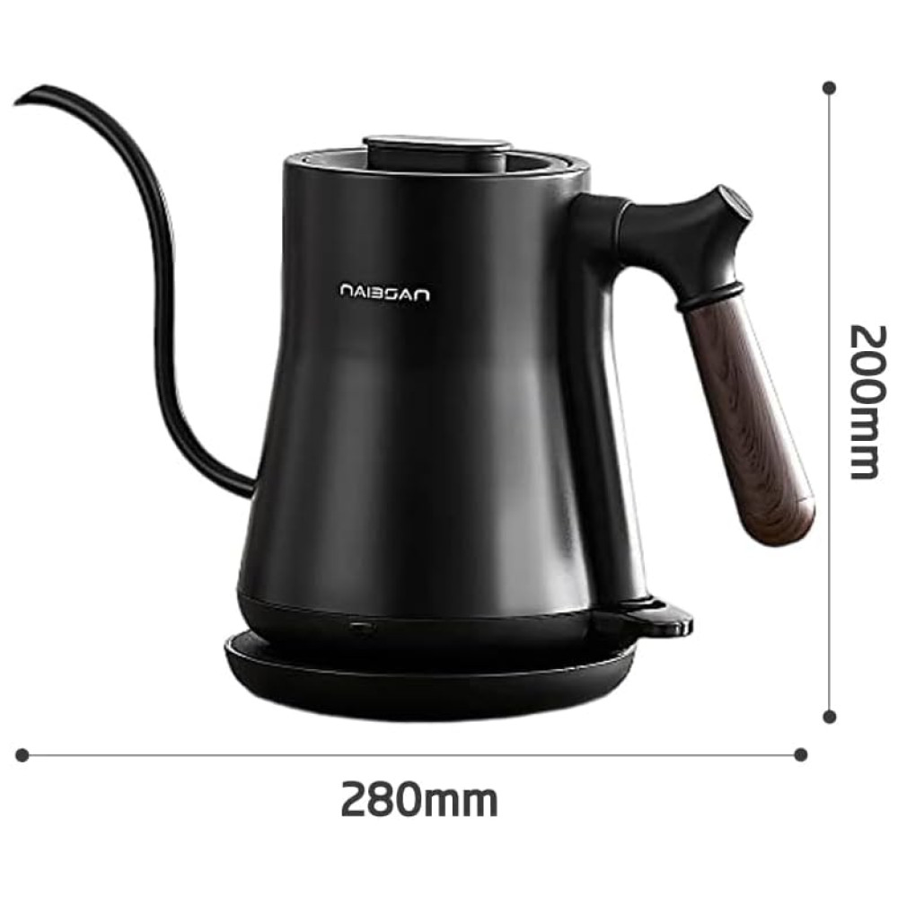 Chaleira Elétrica 800mL em Aço Inoxidável 110V 1000W Naibsan Preto - Imagem 8