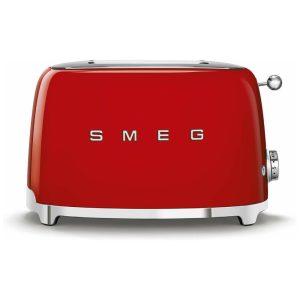 Torradeira com 2 fatias 850W vermelha 110v SMEG TSF01RDUS Vermelho