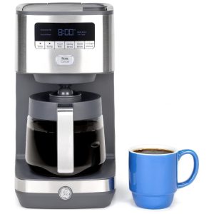 Cafeteira com Jarra de Xícaras e Temporizador 110V 1200W GE Aço Inoxidável