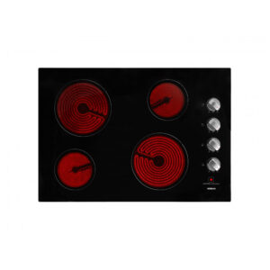 Cooktop elétrico de embutir 76cm Robam W412 vidro cerâmico preto 4 zonas radiantes 7000 W 220V