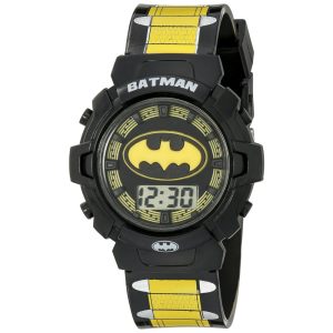 Relógio Digital para Crianças de 5 até 15 Anos DC Comics Batman BAT4177 Preto