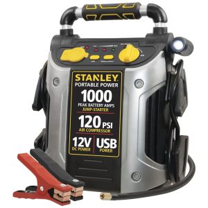 STANLEY J5C09 Carregador de Bateria Automotiva Portátil 1000 Pico 5 compressor de ar 120 PSI e USB
