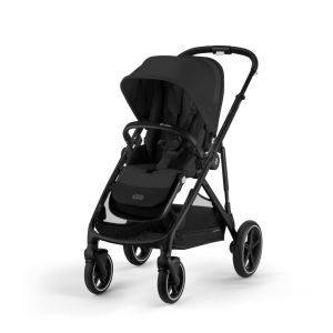 Carrinho de Bebê Duplo Modular com Mais de 20 Configurações e Inclui Cesto de Compras Removível Cybex Gazelle S Preto