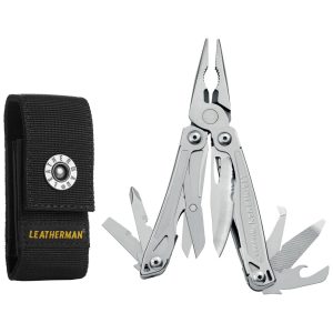 Alicate Multifuncional 14 Funções em Aço Inoxidável com Estojo de Nylon LEATHERMAN Prata