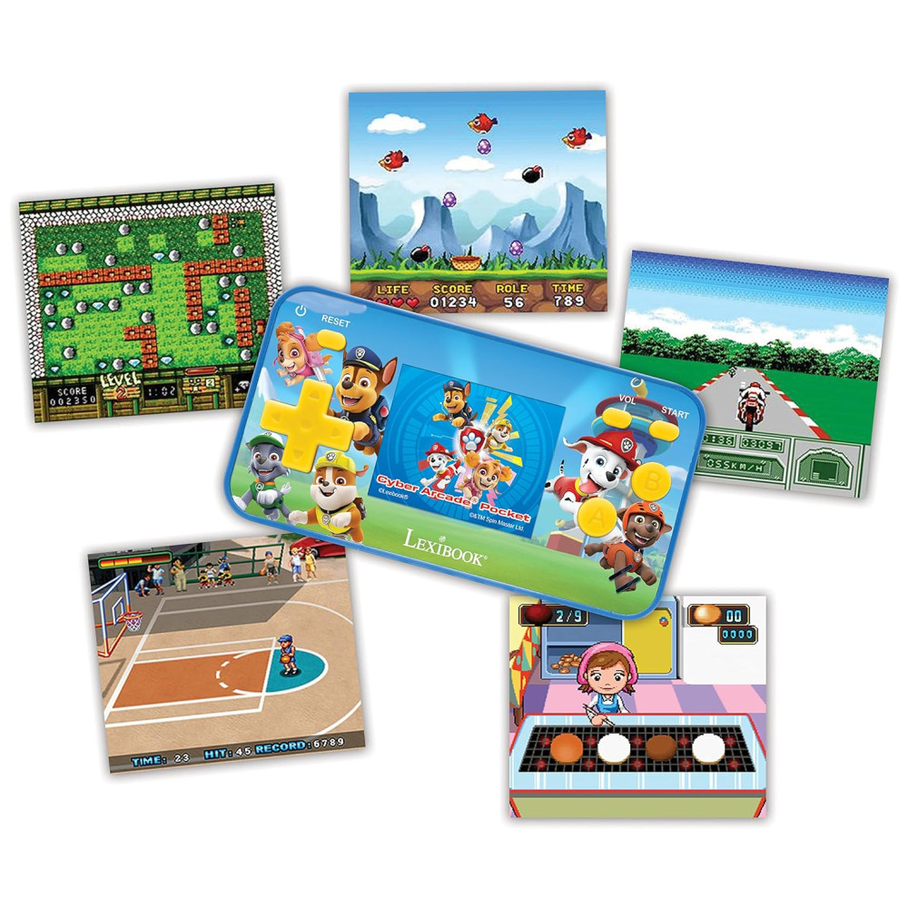 Console de Jogos Portátil Cyber Arcade Pocket com 150 Jogos, Tela LCD e Operado por Bateria, LEXiBOOK, Azul - Imagem 2