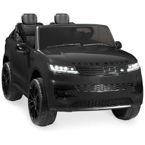 Carro Elétrico Infantil Licenciado 24V Best Choice Products Range Rover Sport 2 Lugares Controle Remoto Parental LED Suspensão Preto