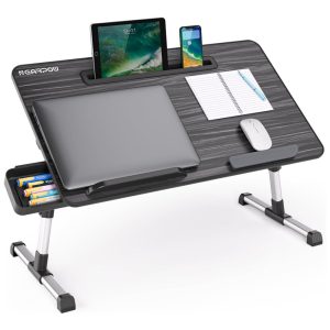 Mesa de laptop NEARPOW para cama Preta