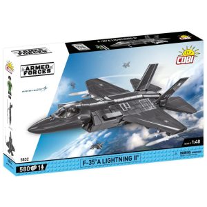 Kit de Construção Caça F 35 A Lightning II das Forças das com 580 Peças COBI Preto
