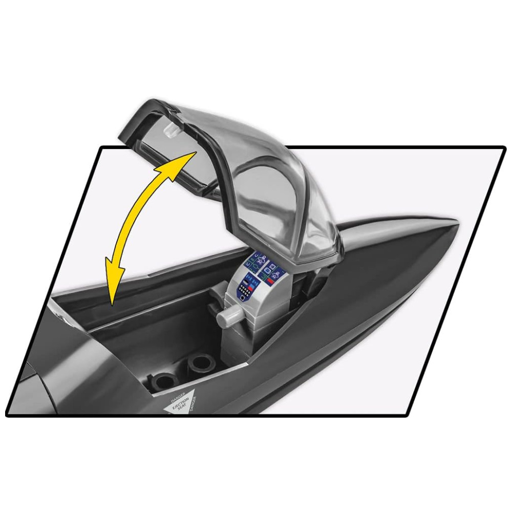 Kit de Construção Caça F 35 A Lightning II das Forças das com 580 Peças COBI Preto - Imagem 6