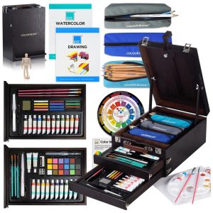 Lápis de Cor Profissional 152pcsTinta Acrílica Aquarela Desenho COLOUR BLOCK