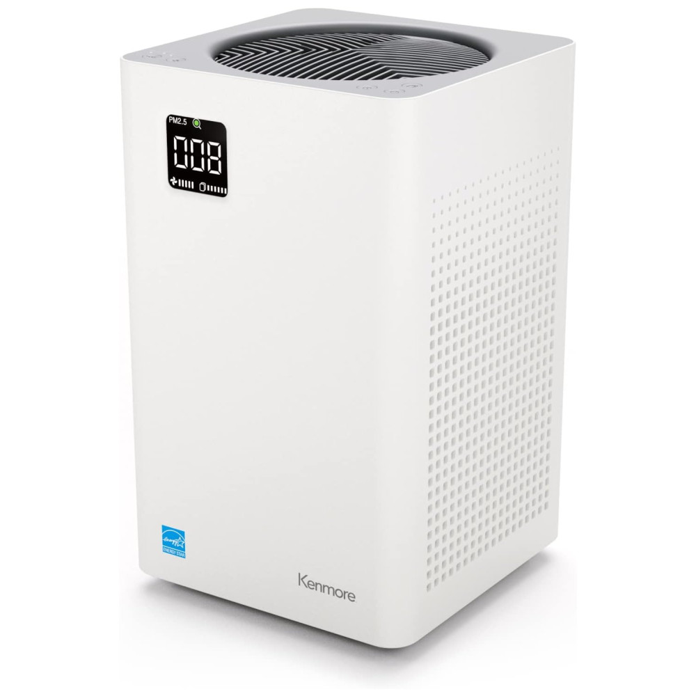 Purificador de Ar Kenmore PM2010 com Filtro H13 True HEPA Cobre Até 111 m² 24 dB SilentClean Sistema de Filtragem HEPA de 3 Estágios.