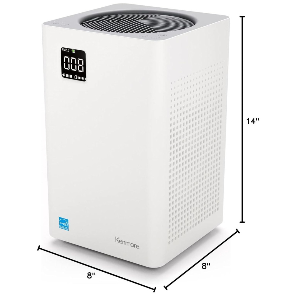 Purificador de Ar Kenmore PM2010 com Filtro H13 True HEPA Cobre Até 111 m² 24 dB SilentClean Sistema de Filtragem HEPA de 3 Estágios. - Imagem 11