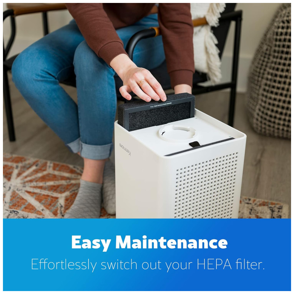 Purificador de Ar Kenmore PM2010 com Filtro H13 True HEPA Cobre Até 111 m² 24 dB SilentClean Sistema de Filtragem HEPA de 3 Estágios. - Imagem 8
