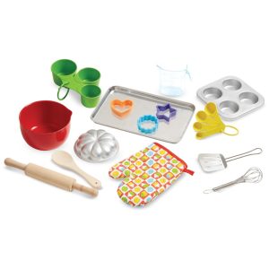 Kit Acessórios de Confeitaria de Brinquedo 20 Peças para Crianças de 3 a 8 Anos Melissa & Doug