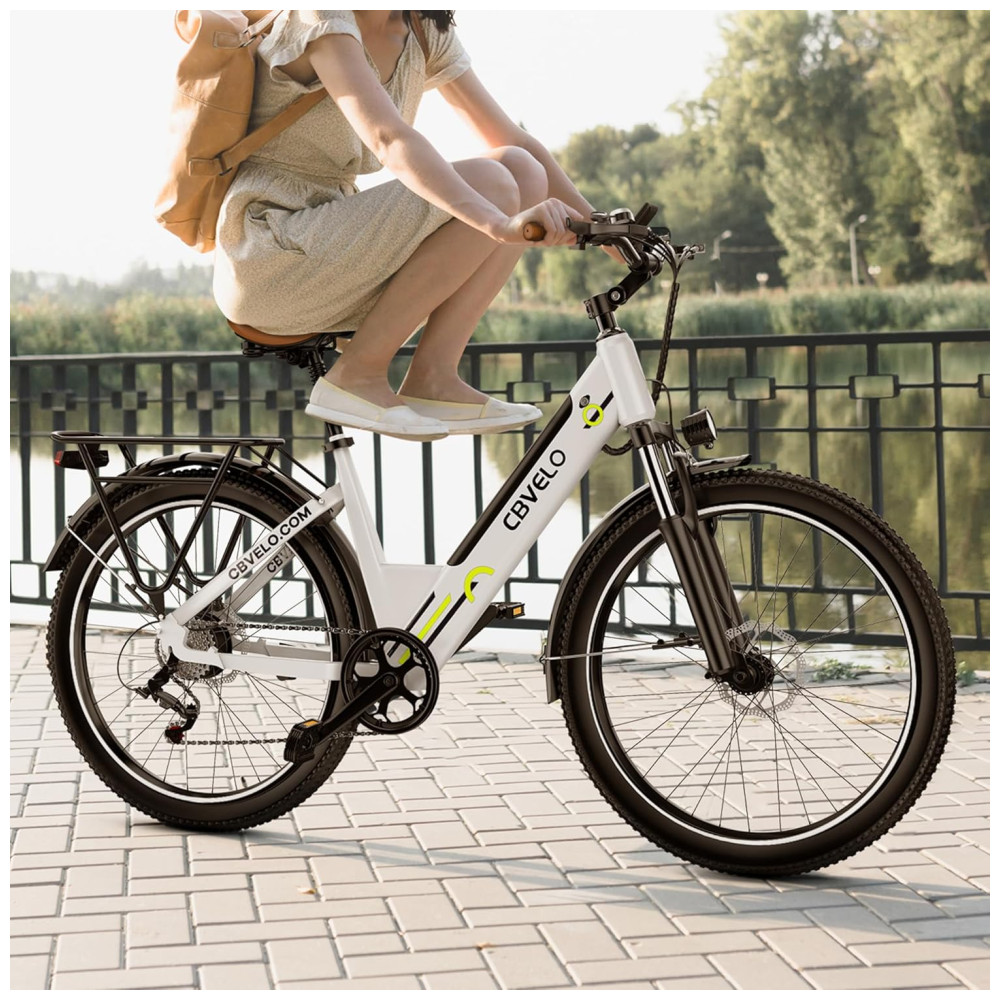 Bicicleta Elétrica 1000 Peak para Adultos Autonomia de até 80 Milhas Bateria Removível 26 Polegadas 7 Velocidades Ideal para Passeio na Praia Ne - Imagem 9