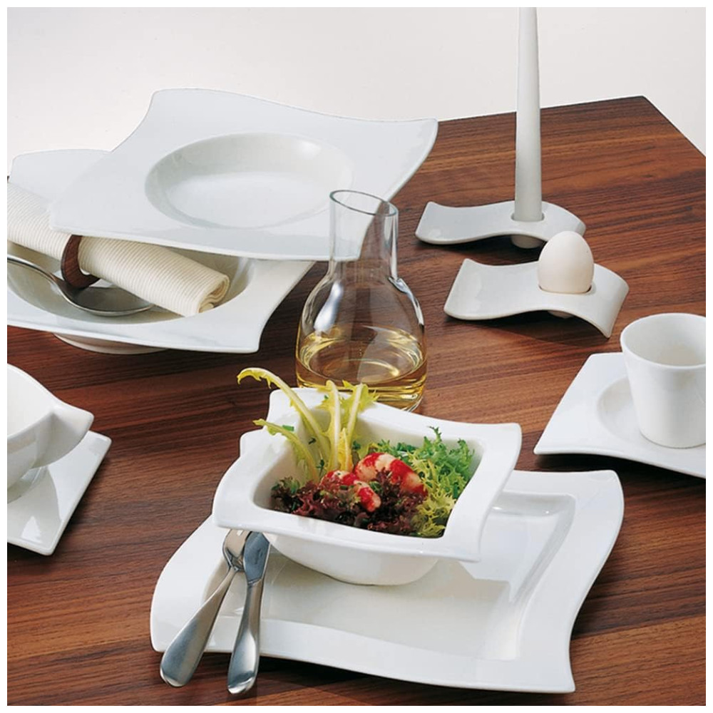 Bowl de 6 cm em Material de Porcelana Premium e Formato Quadrado Villeroy Boch Branca - Imagem 5