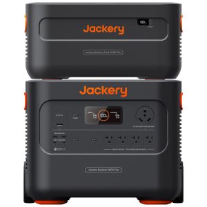 Kit de Energia Portátil Explorer 4000 com Gerador Solar Portátil E2000 Plus e Bateria Extra LiFePO4 de 4085 Wh 110V 3000W Jackery