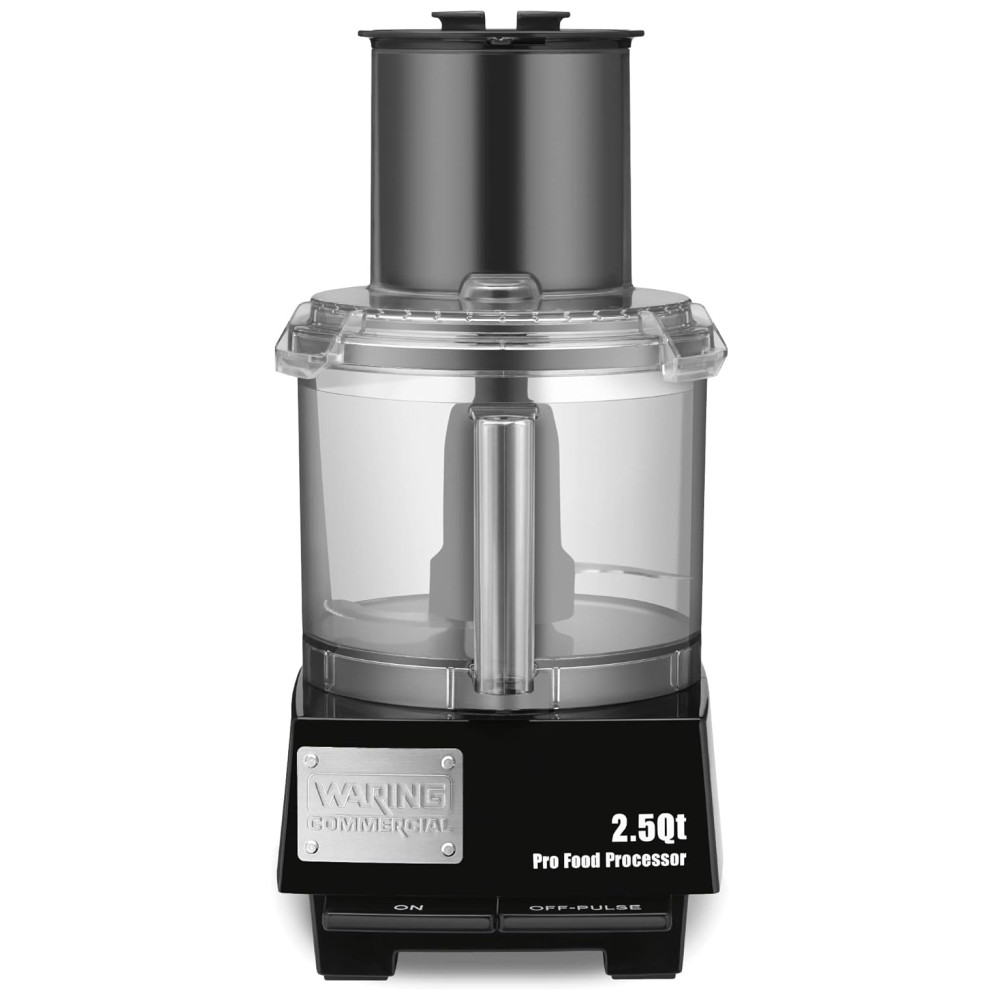 Processador de Alimentos 23L com Calha de Alimentação Grande Acessórios Inclusos e Plugue de 5 a 15 Fases 110V Waring WFP11S Preto