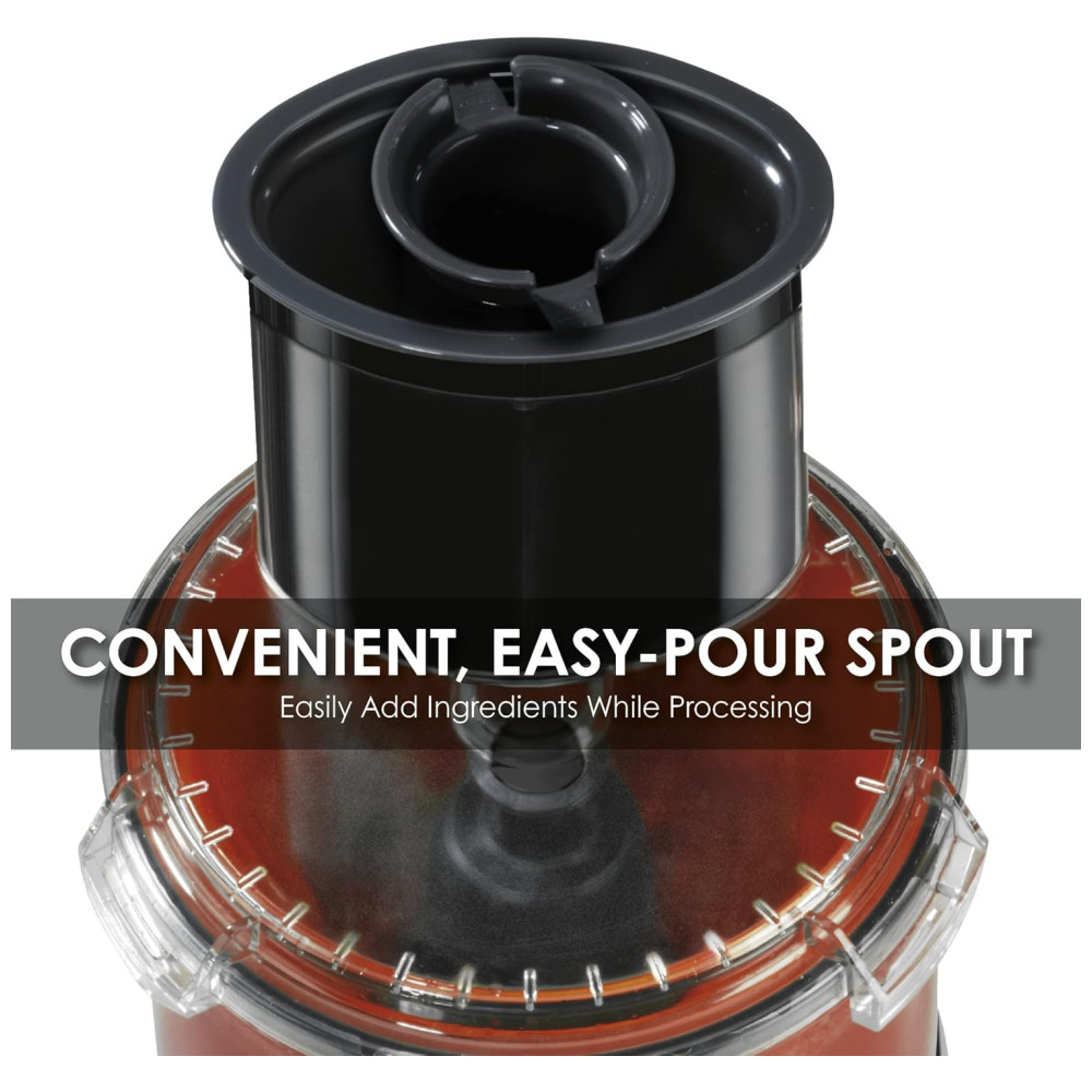 Processador de Alimentos 23L com Calha de Alimentação Grande Acessórios Inclusos e Plugue de 5 a 15 Fases 110V Waring WFP11S Preto - Imagem 3