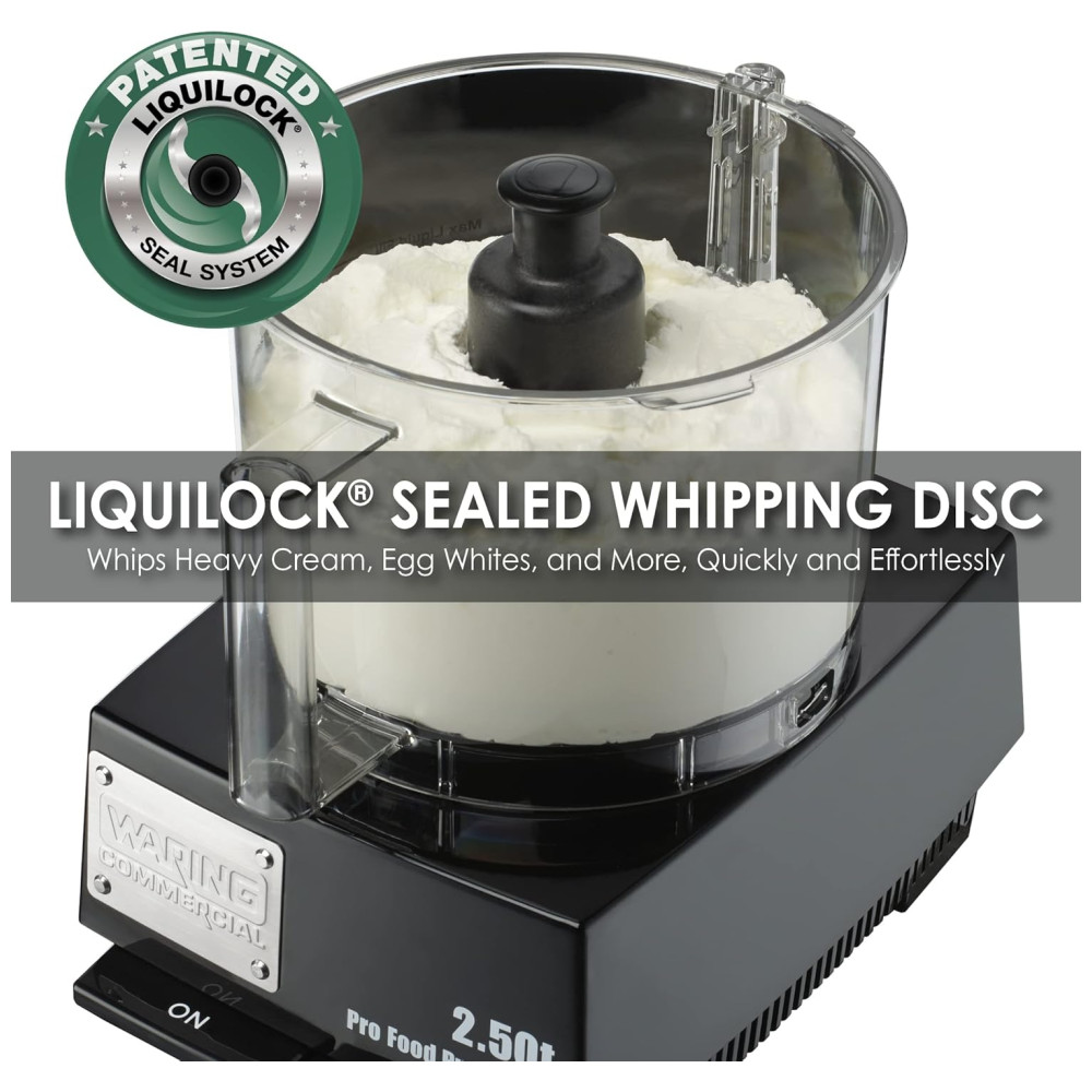 Processador de Alimentos 23L com Calha de Alimentação Grande Acessórios Inclusos e Plugue de 5 a 15 Fases 110V Waring WFP11S Preto - Imagem 5