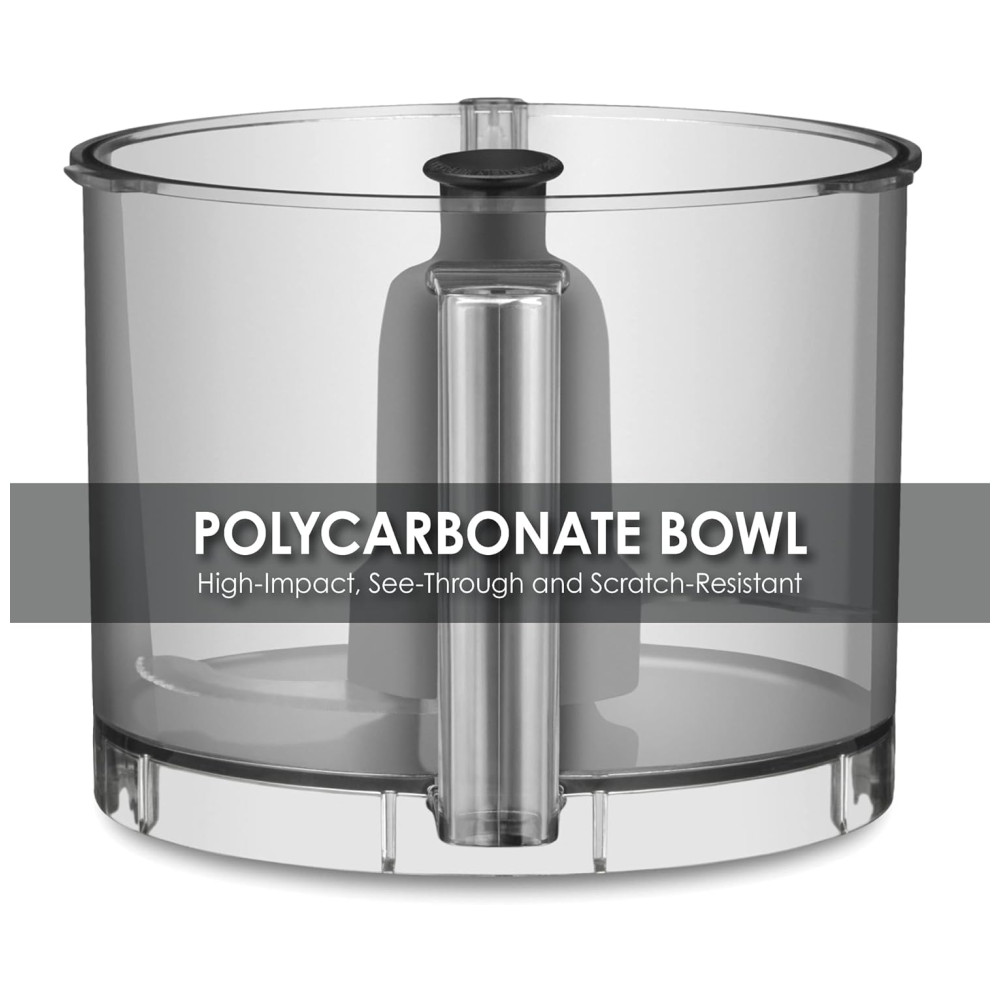 Processador de Alimentos 23L com Calha de Alimentação Grande Acessórios Inclusos e Plugue de 5 a 15 Fases 110V Waring WFP11S Preto - Imagem 6