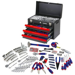 Kit de Ferramentas com Maleta de Transporte 408 Peças WORKPRO W009044A Azul