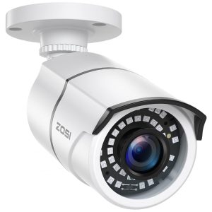 Câmera de Segurança 2.0MP HD 1080p 4 em 1 com 36 LEDS Zosi Branca