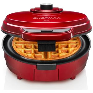 Máquina de Waffle Anti Overflow 4 Unidades 110v CHEFMAN Vermelho