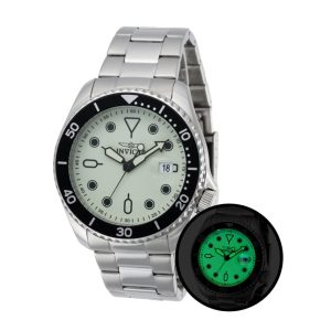 Relógio masculino Pro com mostrador luminoso - 46 mm. Aço 47305