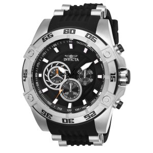 Relógio Masculino de Quartzo Speedway Invicta 25505 Preto e Prata