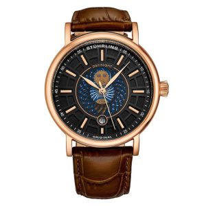 Relógio Masculino Stuhrling Dueto 899 Quartzo 42mm Marrom