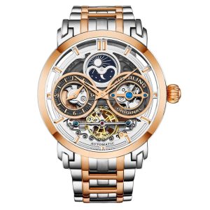 Relgio Masculino Automtico Stuhrling Luciano 371B Two Tone 46mm