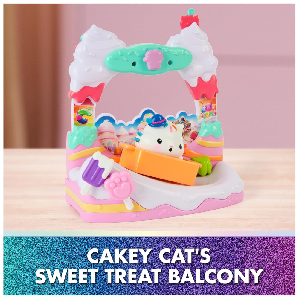 Gabby's Dollhouse: O Filme, Varanda de Doces Cakey Cats com Boneco de Brinquedo e Acessórios de Casa de Bonecas, Brinquedos para Meninas e Meninos - Imagem 6