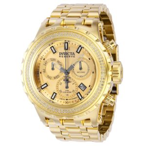 Relógio Masculino com Diamante de 071 Quilates Invicta Reserve Speciality Subaqua Ouro 37325